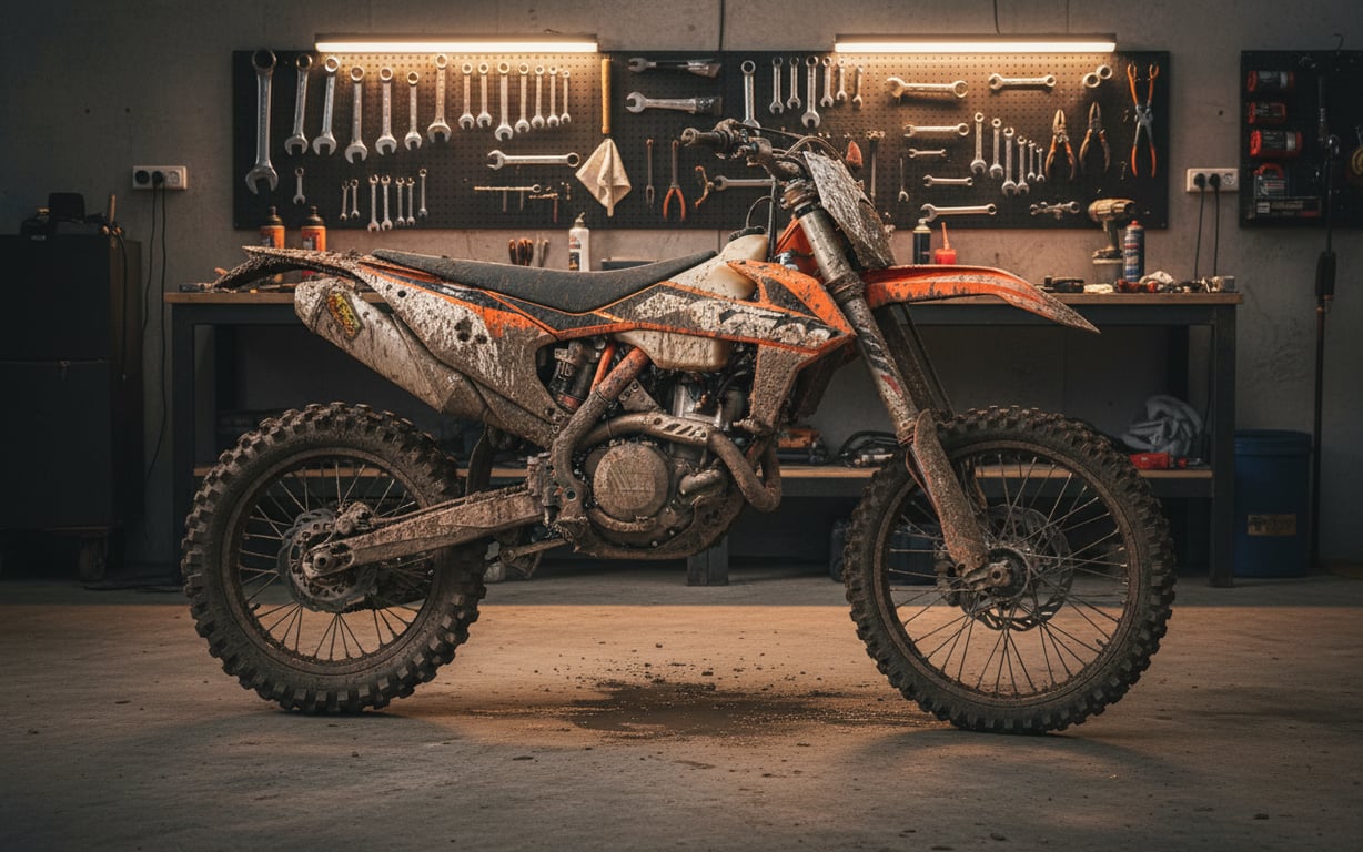 Tot ce trebuie să știi despre întreținerea unei motociclete enduro: ungere, curăţare, verificări şi mentenanţa sezonierăa asasasas